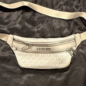 Michael Kors Cream Logo Belt Bag